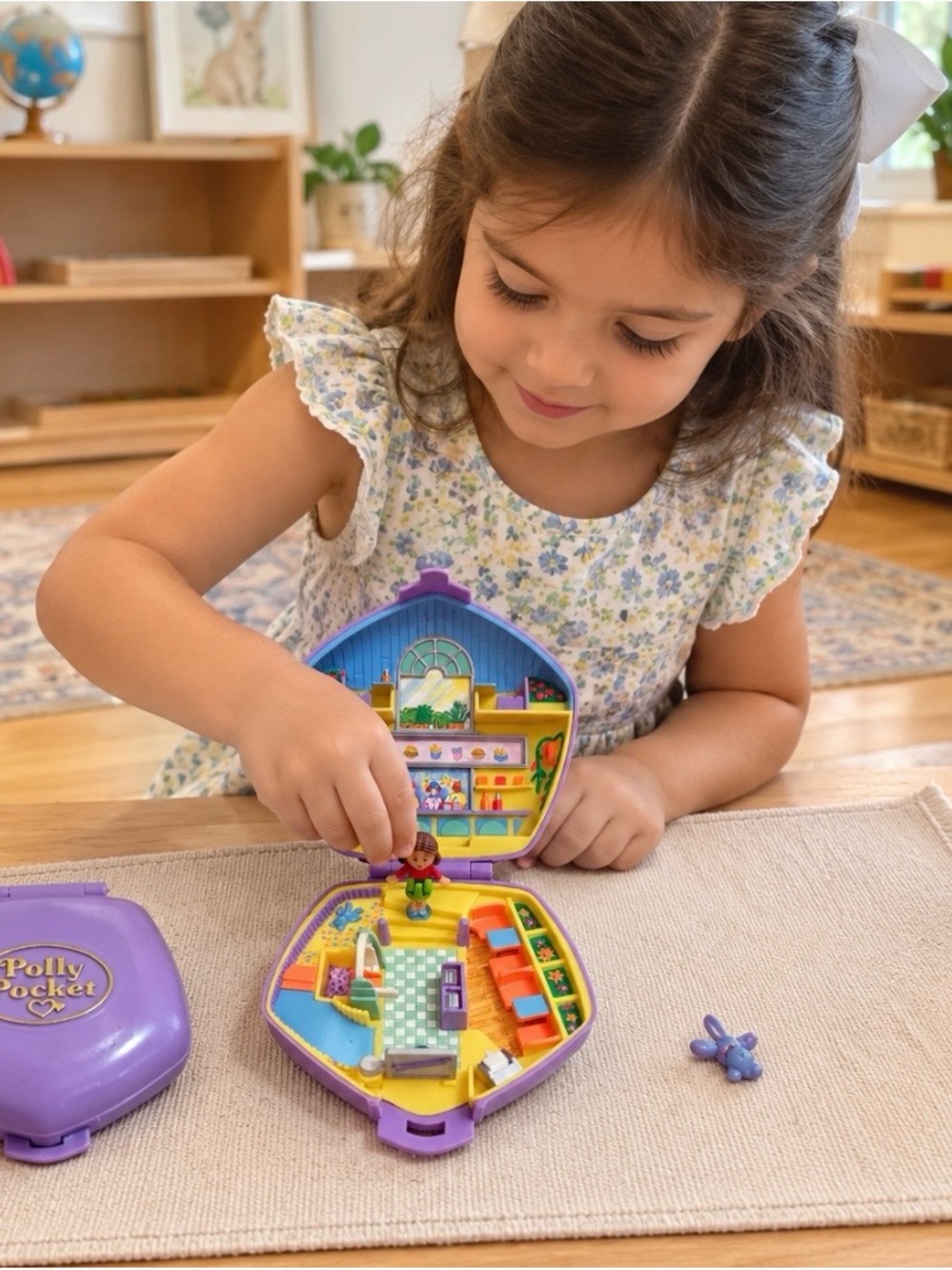 Polly Pocket Blue Bird Collectible Vintage Miniature Playcompact